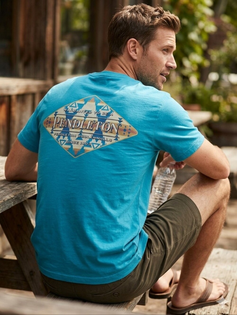 Pendleton Men's Blue Short Sleeve Tee